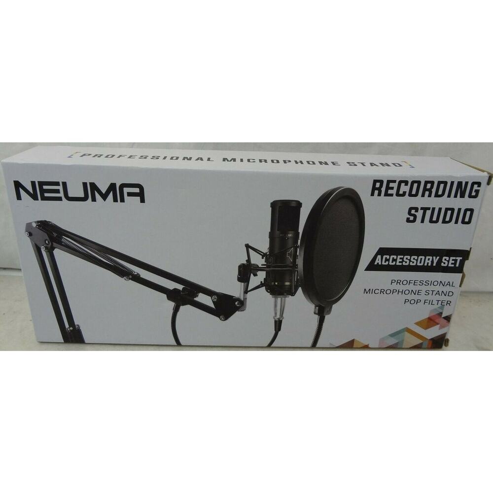 Neuma Recording Studio Accessory Set Professional Microphone Stand & Pop Filter